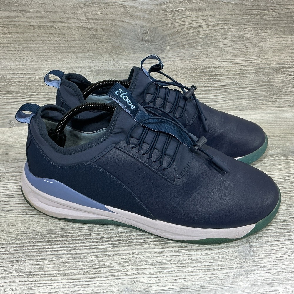 Clove Shoes Womens Size 12 Mens 10.5 Navy Blue Comfort Non Slip Athletic Nurse